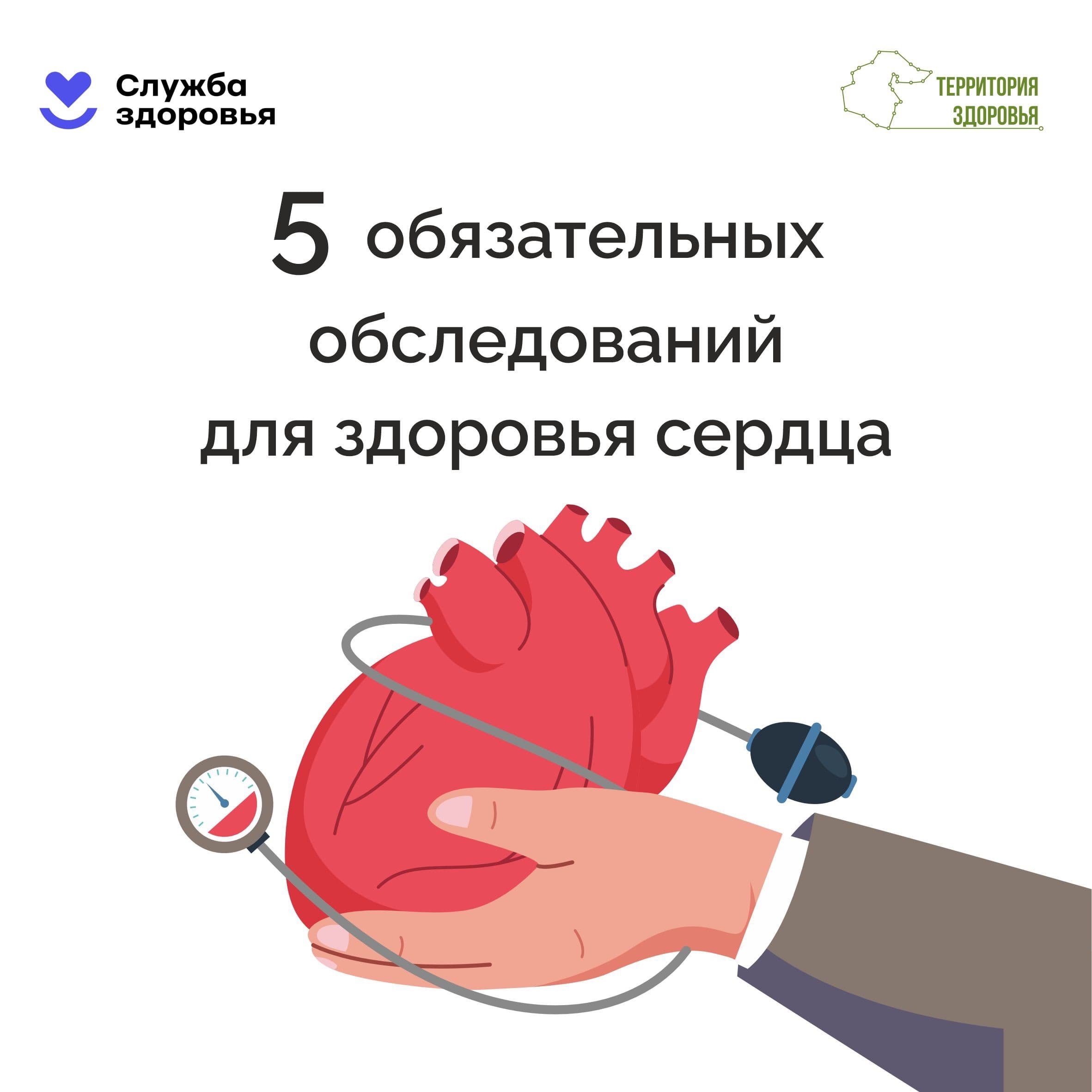 5 обследований для здоровья сердца